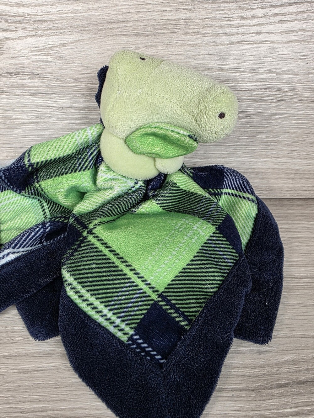 Carter's Plush Lovey Security Blanket Green Crocodile Alligator Dinosaur SU8